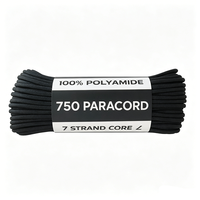 Cordon de parachute 7 brins de 4 mm, paracorde 750 pour tente de camping, ligne de tirage, équipement extérieur, attaches de fixation, cordon utilitaire de survie