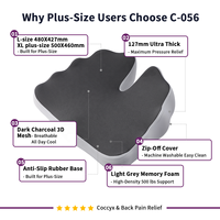Coussin orthopédique en mousse à mémoire de forme sur mesure pour le coccyx, pour fauteuil roulant, soulagement de la pression et de la douleur pour les personnes en surpoids, pour le coccyx et la sciatique