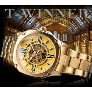 <span class=keywords><strong>Montre</strong></span> automatique <span class=keywords><strong>pour</strong></span> <span class=keywords><strong>homme</strong></span> Winner Top Brand, bracelet en acier inoxydable doré rose, <span class=keywords><strong>montre</strong></span>-bracelet <span class=keywords><strong>pour</strong></span> <span class=keywords><strong>homme</strong></span>, <span class=keywords><strong>montre</strong></span> mécanique <span class=keywords><strong>pour</strong></span> <span class=keywords><strong>homme</strong></span> d'affaires - Product Image 2