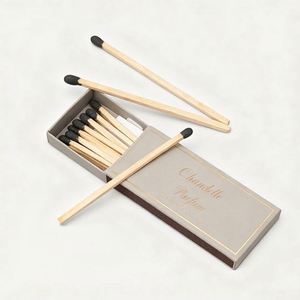 Custom Made Eco-Friendly Reusable Portable Incense Stick High Quality White Card Matchstick Drawer Package <b>Paper</b> Box Embossing - Product Image 2