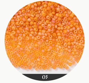 卸売り450グラム2mm abrazineガラスシードビーズ手作りDIYジュエリーアクセサリールーズシードビーズ - Product Image 4