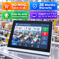 Panel Kontrol HMI Kelas Industri Mochuan 7'' M007 Layar LCD Multi Touch dengan Pemrograman Sentuh, Kontrol SCADA, dan Port RS232 RS485