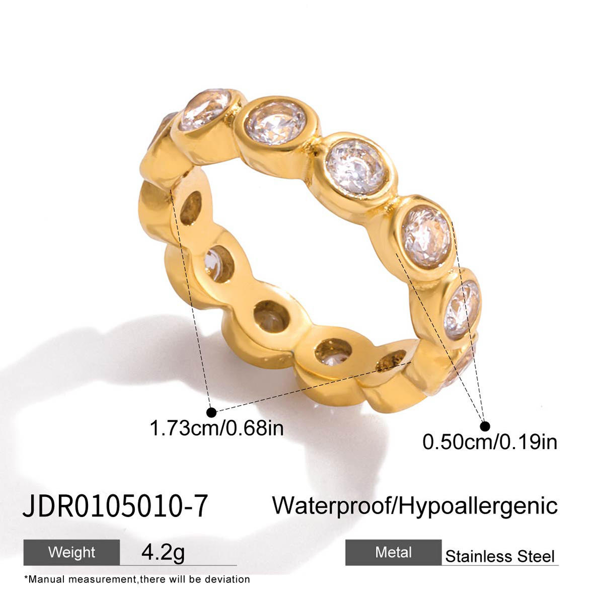 Or PVD 18 carats JDR0105010