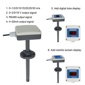 Kompakter Mechanischer IoT 0-5V 4-20mA RS485 <span class=keywords><strong>Anemometer</strong></span> Rohr-Windgeschwindigkeits-Überwachungssensor Messgerät mit Datenlogger - Product Image 2