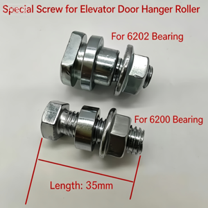 Rouleau de suspension de porte d'ascenseur Thysseen S8 K8, rainure ronde, diamètre 70 mm, épaisseur 17 mm avec roulement 6200, pièces de rechange pour ascenseur - Product Image 6