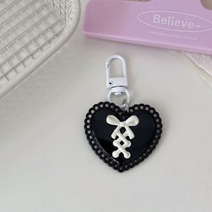 <b>Cute</b> Wholesale New Mini PVC Heart Keychain Strap Bow Charm Y2K Cell Phone Charm Stylish UV Printing PVC <b>Keyring</b> - Product Image 5