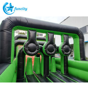 Carrera de desafío interactivo <span class=keywords><strong>para</strong></span> exteriores, casa de rebote <span class=keywords><strong>para</strong></span> adultos, campo de obstáculos inflable crazy run, gran oferta - Product Image 6