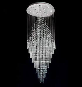 Zeal Lighting Contemporary Vintage LED Lámpara colgante Luxury Crystal Hotel Chandelier para Villa Long Staircase Application - Product Image 3
