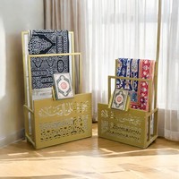 Support de prière en fer blanc JIN PENG, porte-coran avec motif sculpté pour la décoration de la maison musulmane pendant le Ramadan