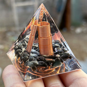 ที่หยดหินคริสตัลทรงพีระมิดหินออบซิเดียนหรูหราประดับโต๊ะ - Product Image 6