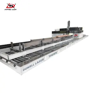 2024 New 20000W 20mm Automatic H Beam Profile Angle Steel Channel Carbon Steel Tube Pipe Fiber Laser Cutting Machine