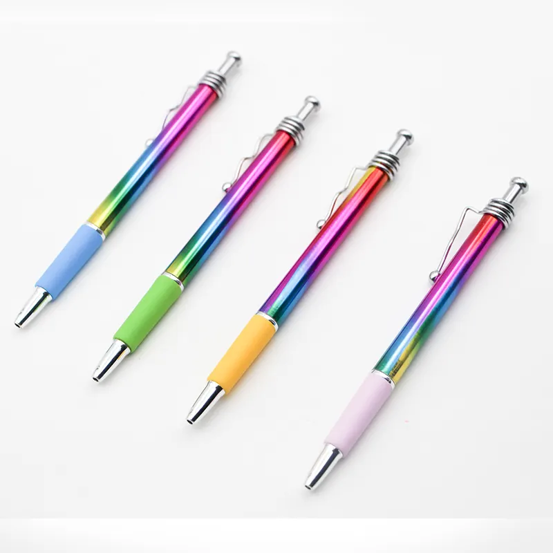 Bolígrafo colorido con Logo personalizado, nuevo, de lujo, a la moda