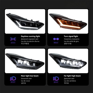 ชุดไฟหน้า Veidt ออกแบบสำหรับ Hyundai Elantra ปี 2012-2016  แบบดัดแปลงเลนส์ LED สี่ดวงใกล้แปดดวง<span class=keywords><strong>ไกล</strong></span> พร้อมไฟเลี้ยวแบบไหล - Product Image 4