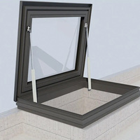 WFKimberly alta calidad de doble capa de vidrio de aluminio motorizado automático aislado tragaluz Ventana de aislamiento acústico