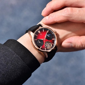 Montre automatique PAGANI DESIGN PD-YS021 pour homme avec cadran bleu dégradé, tourbillon et phases de lune, nouvelle montre mécanique 2025 - Product Image 4