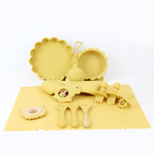 Set di scodelle in Silicone per <span class=keywords><strong>bambini</strong></span> stoviglie in Silicone manico per <span class=keywords><strong>bambini</strong></span> cucchiaio Set di ventose Non Silp BPA stoviglie per <span class=keywords><strong>bambini</strong></span> gratuite - Product Image 5