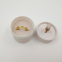 Boîtes d'emballage pour bijoux avec logo personnalisé, boîte ronde, tube en carton pour bijoux