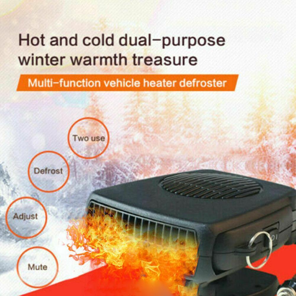 Riscaldatore Auto Portatile 200W 12V – Sbrina Parabrezza, Raffreddamento, Rotazione 360°