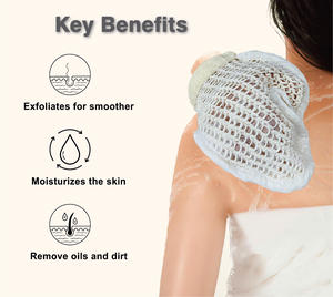 2025 nuovo Logo personalizzato naturale esfoliante bagno <span class=keywords><strong>Sisal</strong></span> guanto da doccia in fibra vegetale esfoliante corpo Scrubber guanto da bagno - Product Image 3