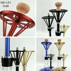 Modern Glass <b>Hookah</b> Aluminum Stem Tobacco <b>Pipe</b> Accessory Calabash Replacement for Water <b>Pipe</b> - Product Image 5