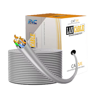 Kabel Ethernet LAN Cat6 UTP Tembaga Murni CCA 1000ft Roll 23AWG Cat 6 305m Box Harga Murah dengan Logo OEM Pabrik EXC