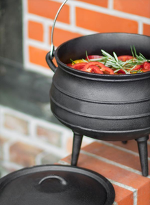 Ngoài Trời Cắm Trại Sâu Nồi Cho BBQ Cắm Trại Nhiệm Vụ Nặng Nề Đồ Nấu Nướng Thêm Lớn Đúc Sắt Nồi Đen Đúc Sắt <span class=keywords><strong>Potjie</strong></span> Nồi - Product Image 2