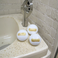 Boule de bain effervescente hydratante pour hôtel et maison, parfum or blanc, pour nettoyage et relaxation