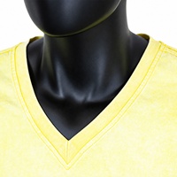 T-shirt graphique brodé de haute qualité pour homme, style vintage délavé et vieilli, coupe oversize streetwear