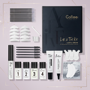 Kit de lifting et de teinture des <span class=keywords><strong>cils</strong></span> et des sourcils 2 en 1 Gollee avec lotion et crème semi-permanente à faire soi-même à la maison - Product Image 1