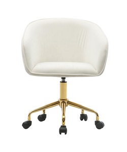 Project Furniture Matching Commercial Best Selling <span class=keywords><strong>Silla</strong></span> de <span class=keywords><strong>escritorio</strong></span> suave de terciopelo dorado negro - Product Image 2