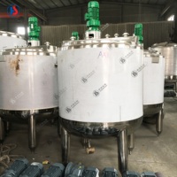 Cuve de mélange à chauffage vapeur personnalisable avec agitateur pour la production de détergents, shampoings et savons liquides