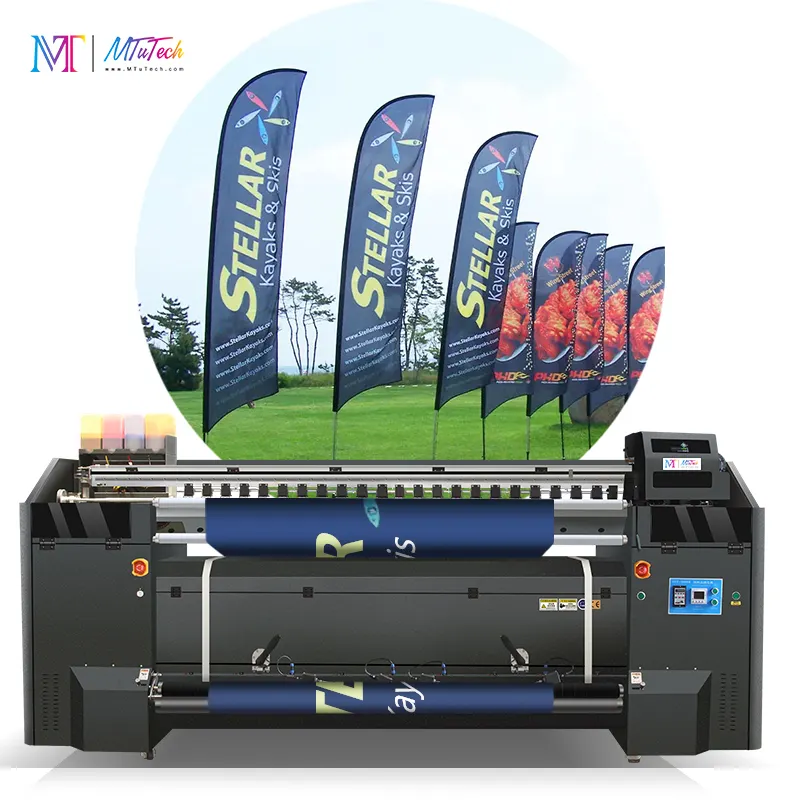 MT Custom Full Color Digital Flag Printing Machine to Make Flags for Feather / Teardrop / Backpack Flags