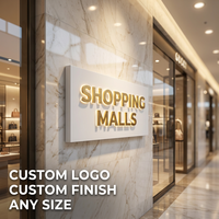 Enseigne LED rétroéclairée personnalisée, Letreiro LED en acrylique et métal, enseigne publicitaire extérieure pour magasin de vêtements