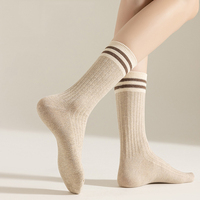 Chaussettes de sport pour femmes, transparentes, imprimées sur mesure, de haute qualité, respirantes, en coton tricoté, douces, antidérapantes, à compression, pour le yoga