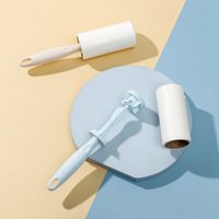 A2669 Rouleau anti-poussière et anti-bouloches coloré multifonction avec poignée colorée, brosse à poussière 60T en plastique durable