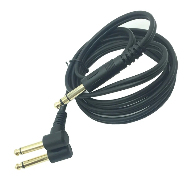 6.35mm 1/4 Inch Male TRS Stereo to Dual 6.35mm 1/4" Male Mono Y Splitter Audio Cable,Insert Cable TRS 1/4" to 2 X 6.35 TS 1/4"