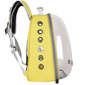 Pet papağan kediler için Ultra hafif <span class=keywords><strong>PVC</strong></span> kuş sırt çantası katı şeffaf fermuar sınır ötesi büyük taşınabilir kuş kafesi gezi çantası - Product Image 2