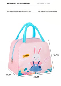 Borsa Termica per Pranzo Ecologica per Studenti, Impermeabile, Portatile, con Cerniera, Grande Capacità, Isolata Termicamente - Product Image 5