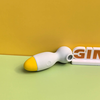 GINYA Mini lindo juguete con ventosa para niñas cargador USB juguete de succión para damas adulto placer masajeador vibrador juguetes sexuales femeninos