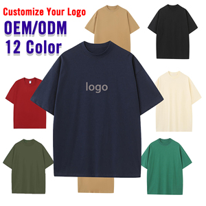 Bán Buôn Tùy Chỉnh Màn Hình In Heavyweight 230gsm 100% Cotton Đồng Bằng Dtg In Heavyweight Người Đàn Ông Của T Áo Sơ Mi Quá Khổ Chất Lượng Cao - Product Image 2