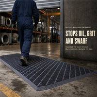 Tapis d'entrée en PVC à emboîtement, moderne, robuste, anti-poussière, sur mesure pour hall d'hôtel, aéroport, centre commercial