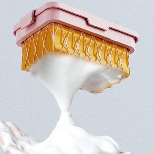 Elastic <b>Mesh</b> Soap Box Soap Case Bathroom Supplies Household Items Soap Tray Portable Durable Multifunctional Non Slip - Product Image 1