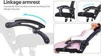 AJUNION Chaise de bureau ergonomique pour ordinateur de bureau Chaise de bureau avec dossier haut en maille et support lombaire réglable Chaises de travail pivotantes
