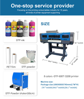 Imprimante DTF industrielle ZYJJ A1 60cm XP600 I3200 4 têtes avec secoueur de poudre automatique pour impression numérique sur T-shirt Impresora DTF