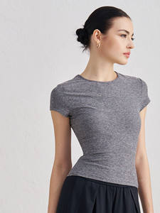 เสื้อยืดผู้หญิงแบบสบาย ระบายอากาศได้ดี เห<span class=keywords><strong>ม</strong></span>าะสำหรับออกกำลังกาย โยคะ กระชับสัดส่วน เอวยืดหยุ่น  สา<span class=keywords><strong>ม</strong></span>ารถปรับแต่งสีได้ - Product Image 1