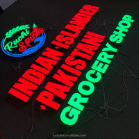 Fabricante personalizado pared 3D logo Sign Led Business Signs Shop Name Channel Letter Board Designs para Store Office Company