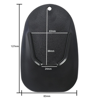 MEOSROCK moto béquille Pad plaque Support accessoire support Pad noir sol mou herbe extérieur Parking Anti naufrage