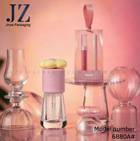 Décoration florale Jinze RTS pour tube de gloss à lèvres, emballage cosmétique en stock