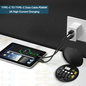 Ensemble <span class=keywords><strong>de</strong></span> câbles USB multifonctionnels 6-en-1 pour téléphone portable avec charge rapide 60W, adaptateur <span class=keywords><strong>de</strong></span> chargeur portable, boîte <span class=keywords><strong>de</strong></span> <span class=keywords><strong>rangement</strong></span> pour câble USB <span class=keywords><strong>de</strong></span> téléphone - Product Image 3