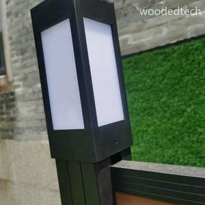 100% composite plastique WPC recyclable + clôture en aluminium pour bâtiment durable, certifié, emballage en carton graphique - Product Image 3